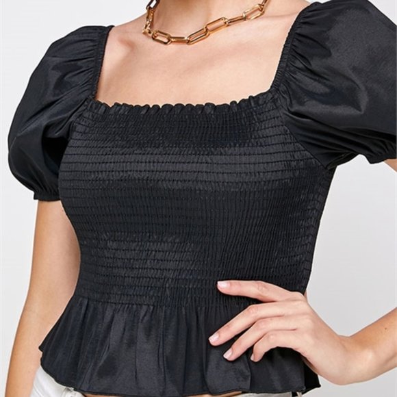 CHIC DOLLZ Puffed Sleeved Blouse - Picture 5 of 5